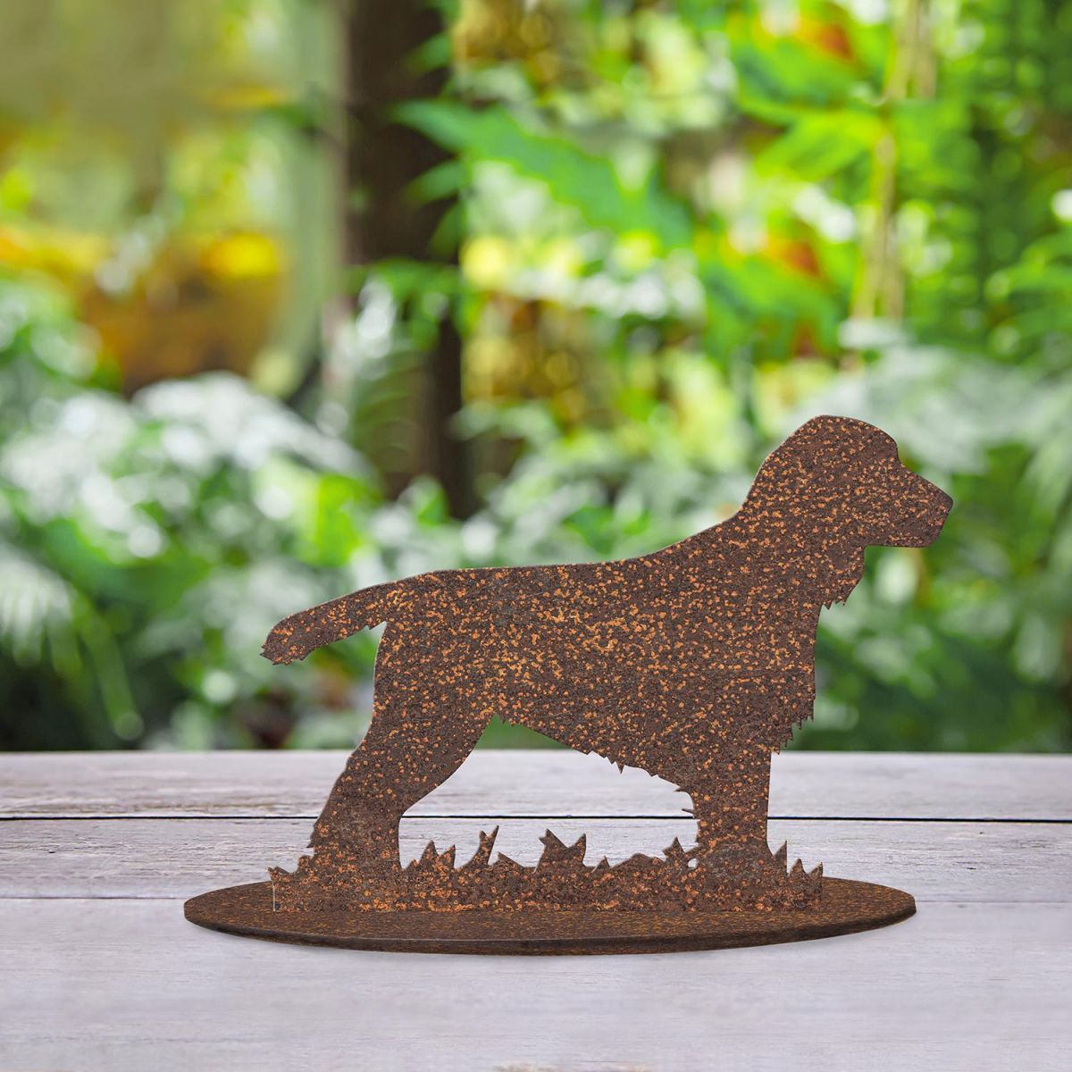 Rustic Cocker Spaniel Silhouette Ornament Created From Steel