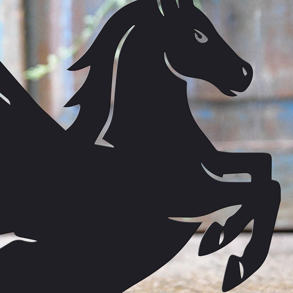 Close up of Pegasus Door Stop 