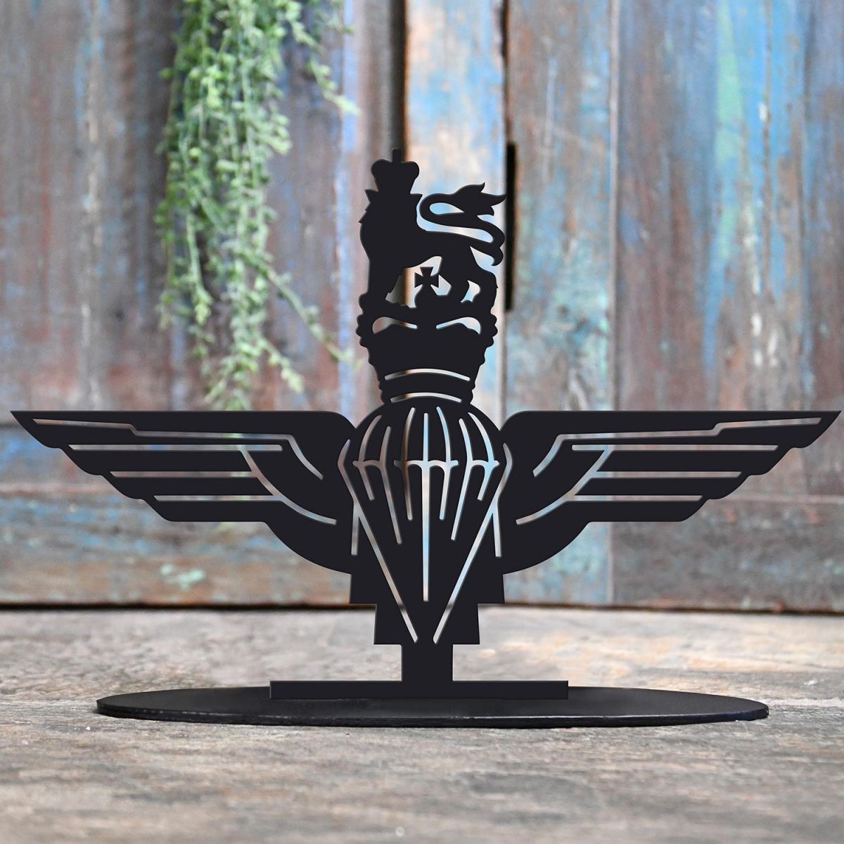 British Parachute Regiment Door Stop Created Out of Iron