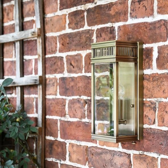 Flush Fix Bronze Wall Light