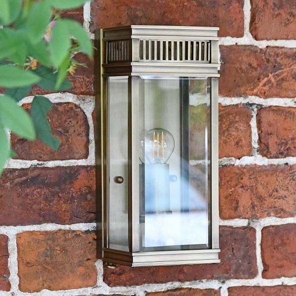 Rectangular Bronze Wall Light