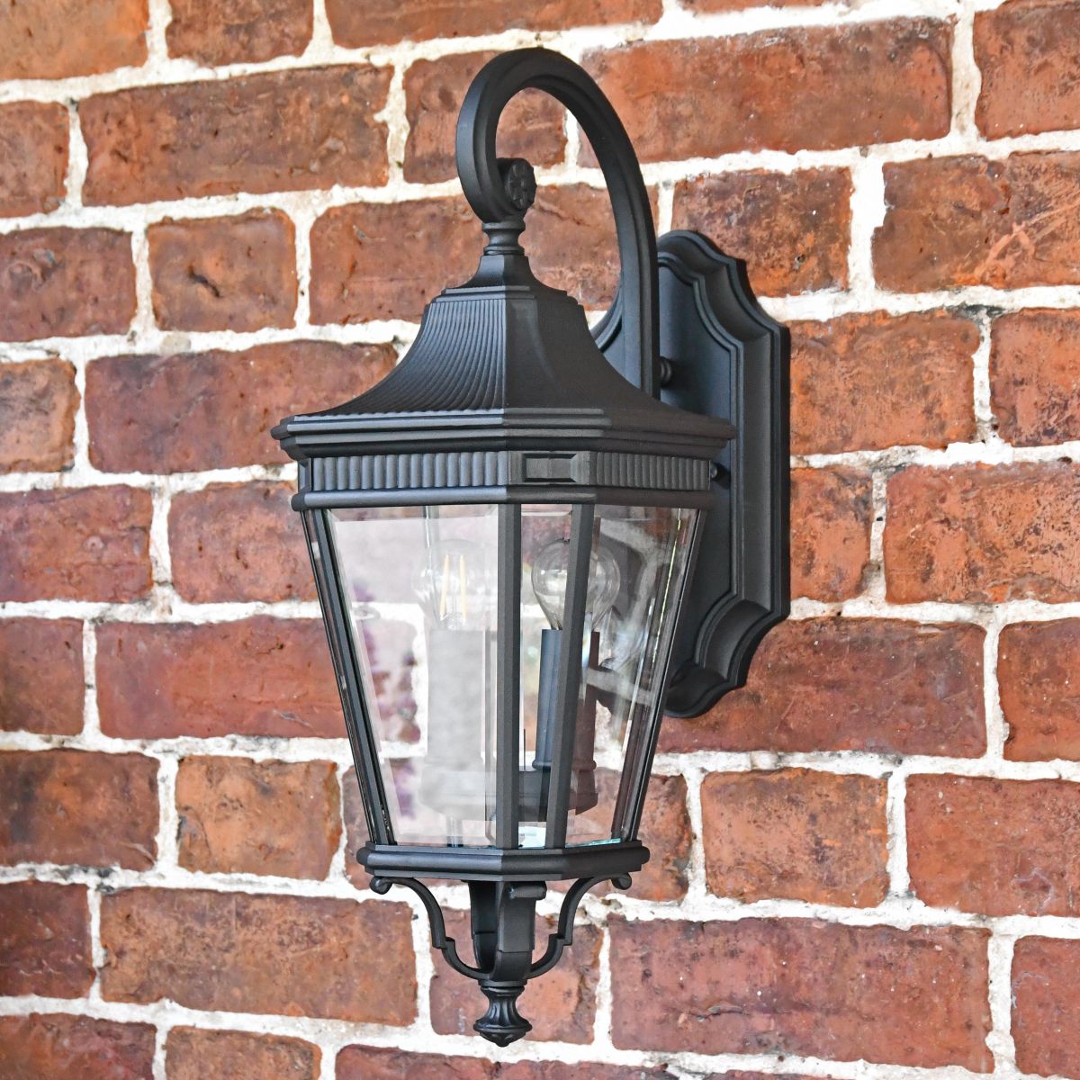 Large Traditional Black Wall Light