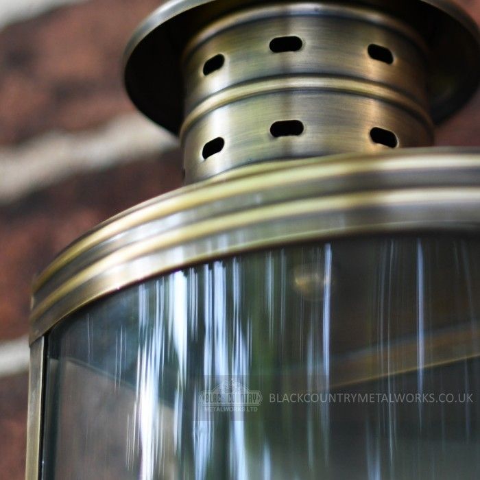 Elmslea Large Brass Half Wall Lantern