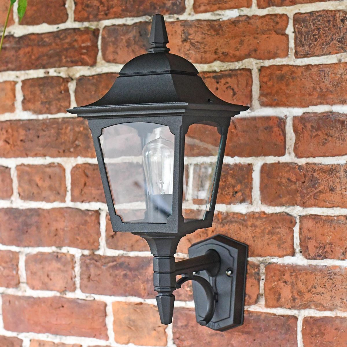 "Tattershall" Traditional Black Wall Lantern 