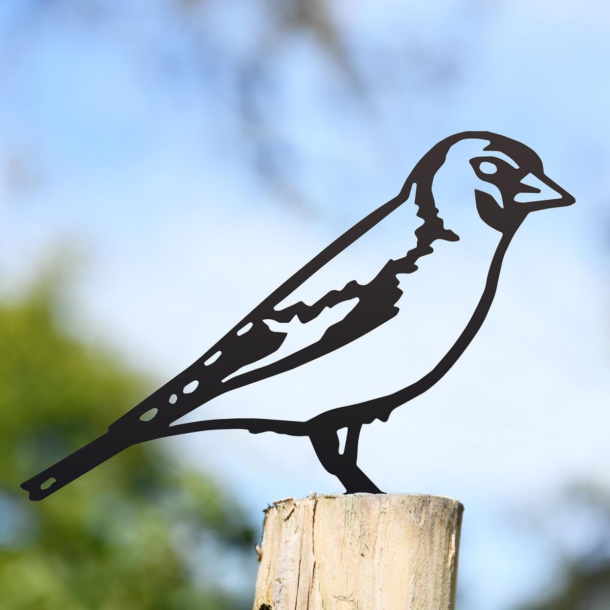 Goldfinch Fence Topper in Use Outdoors in the Garden