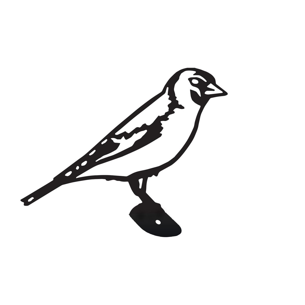 Goldfinch Fence Topper in a Black Finish