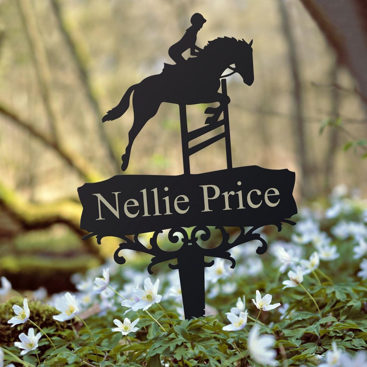 Show Jumping Horse Memorial Ground Spike 