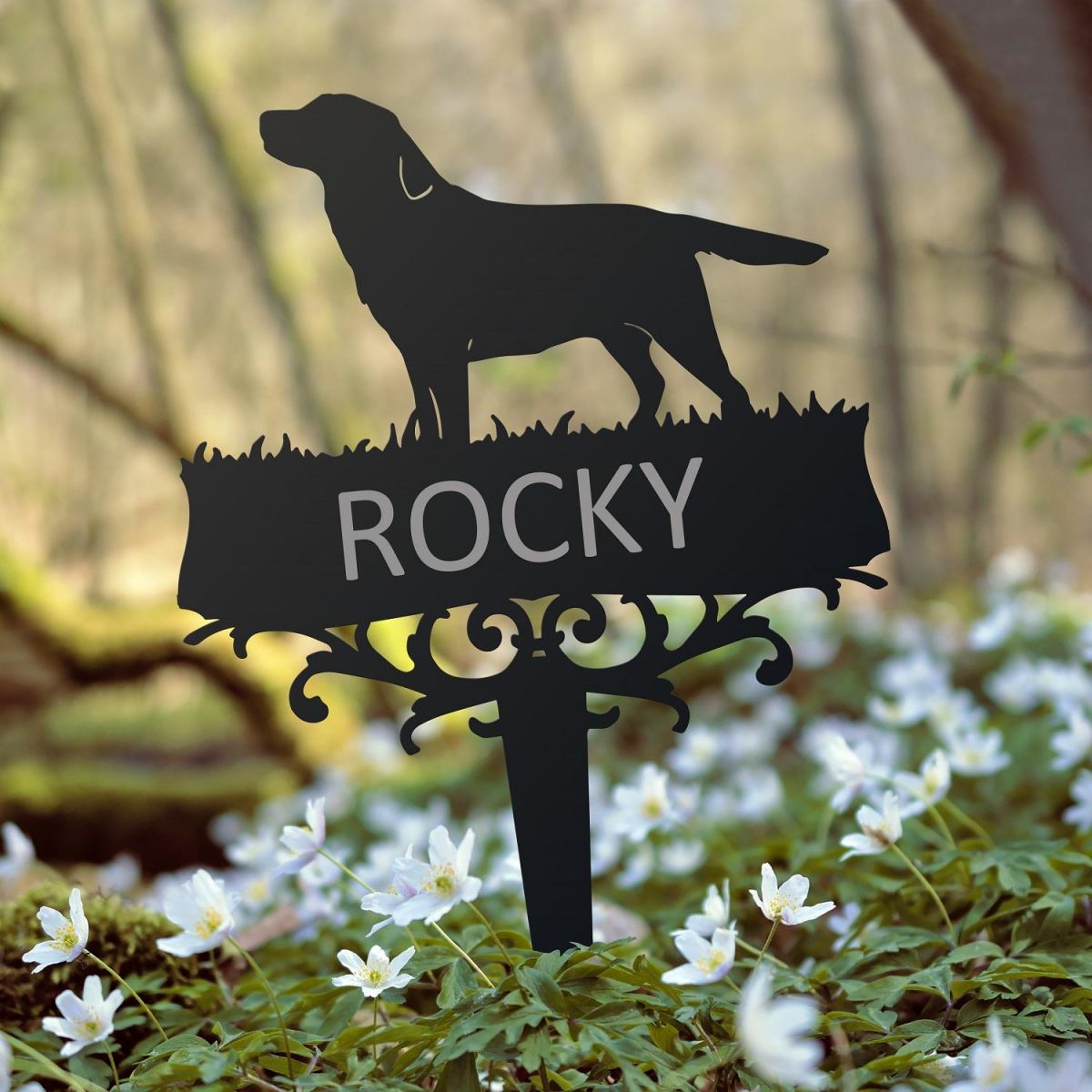 Labrador Memorial Ground Spike with Personalisation 