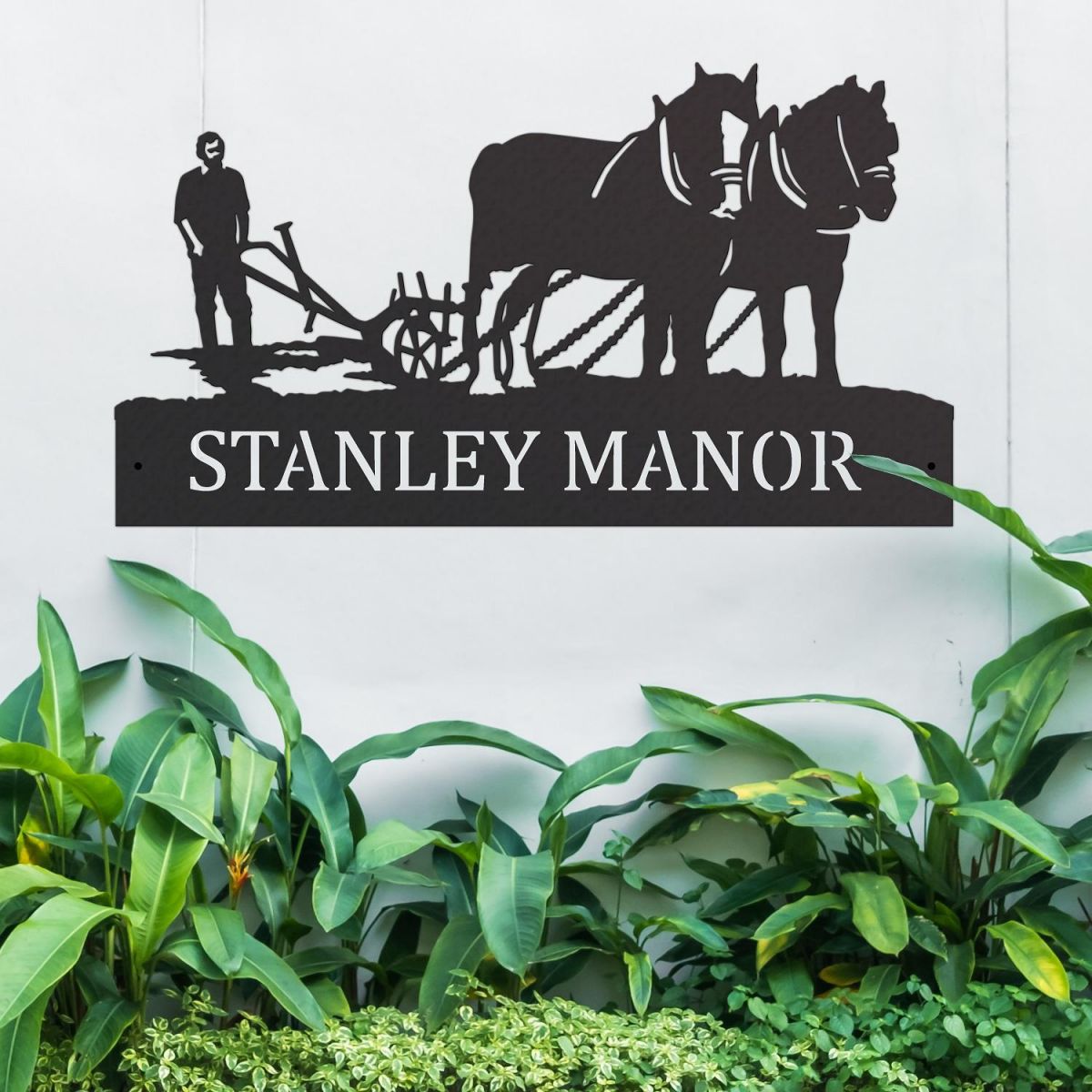 Horse & Plough House Name Sign 