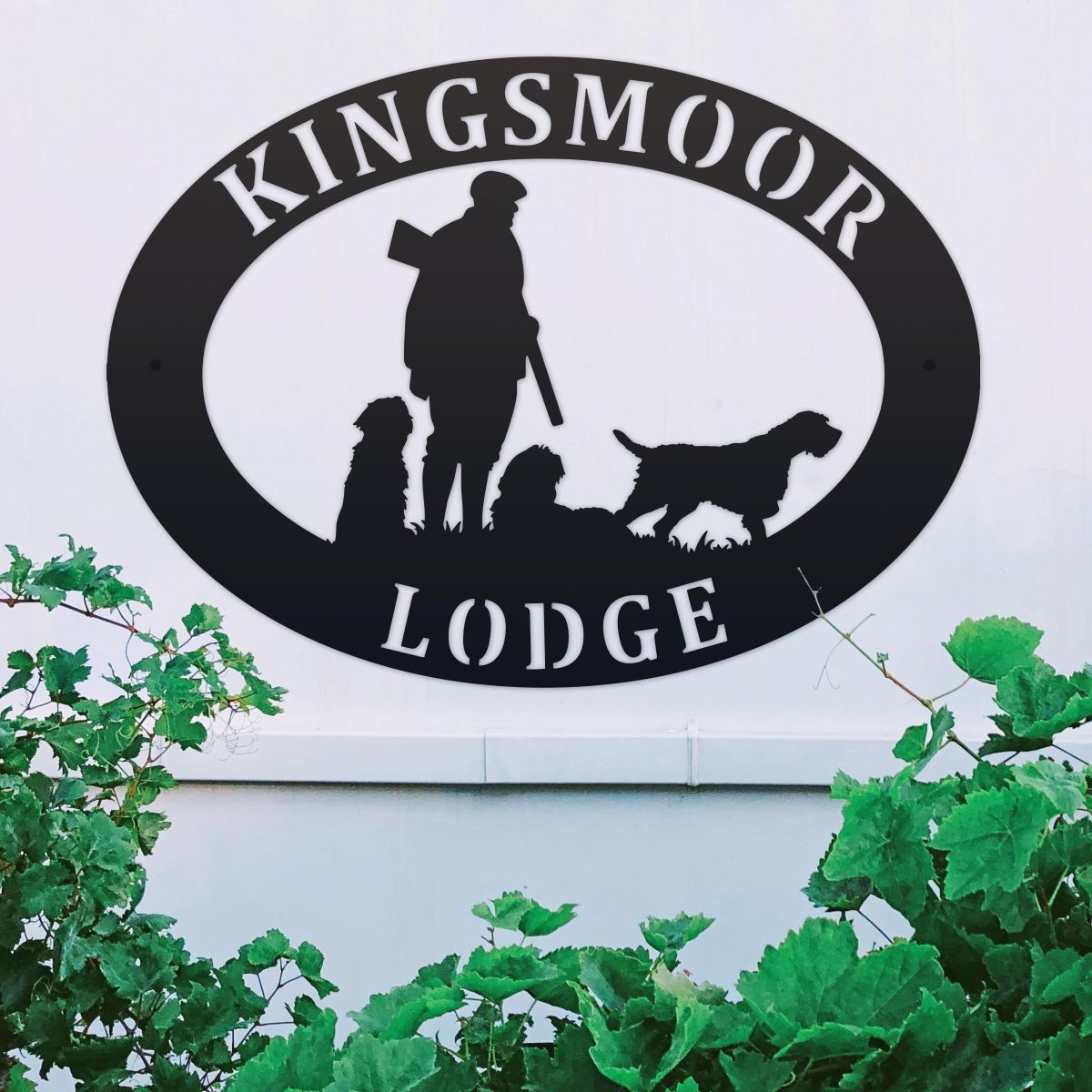 3 Korthals Griffon Oval House Name Sign 
