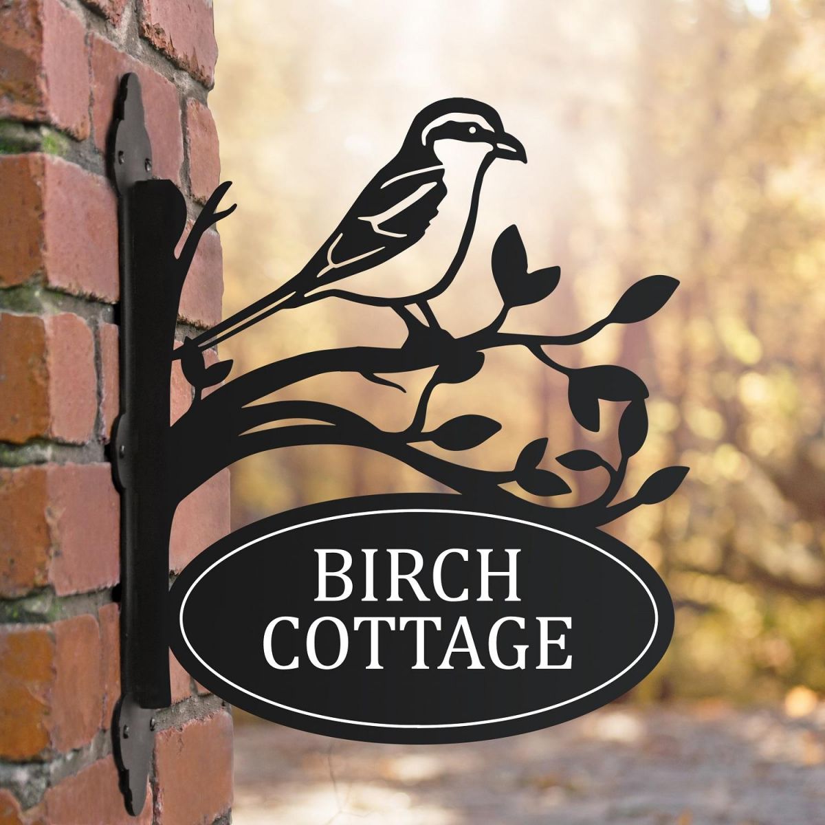 Great Grey Shrike House Name Sign 
