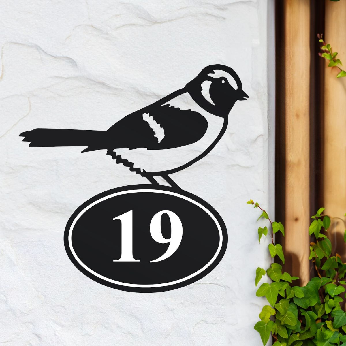 Sparrow House Number Sign