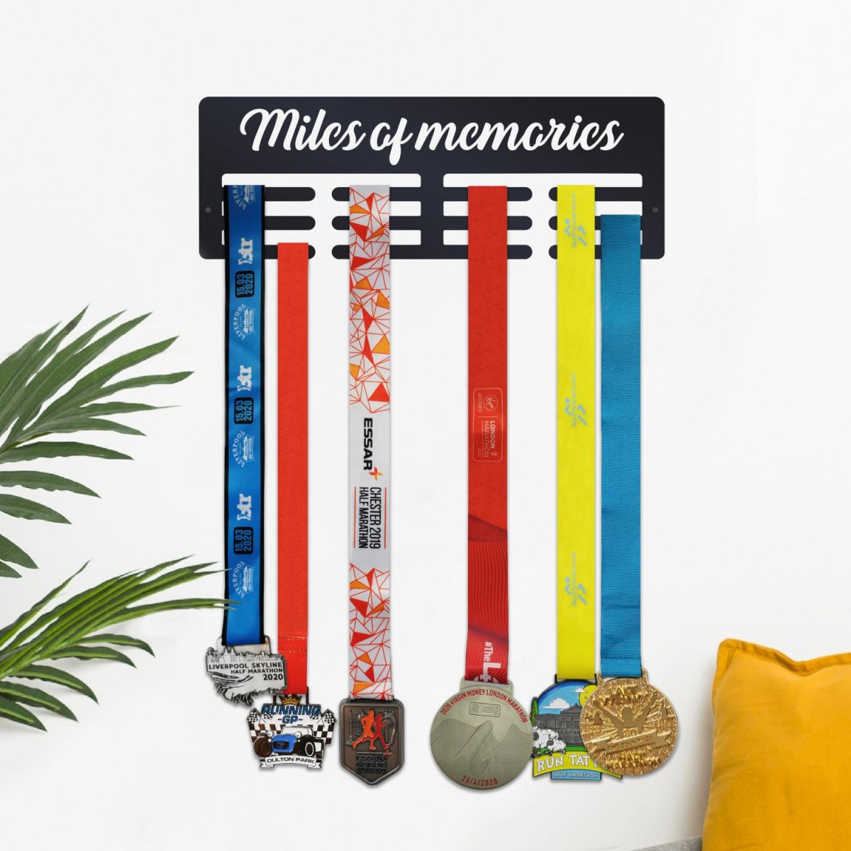 Sports Medal Hanger Miles of Memories Mounted