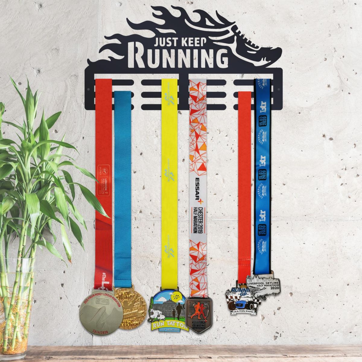 Just Keep Running Sports Medal Hangers