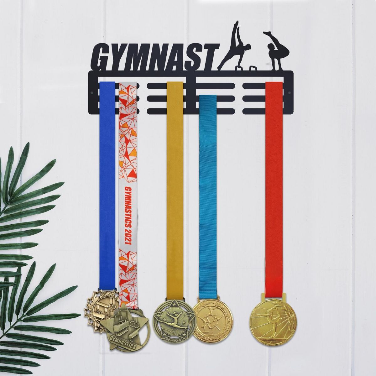 Sports Medal Hanger with Male "Gymnast" 