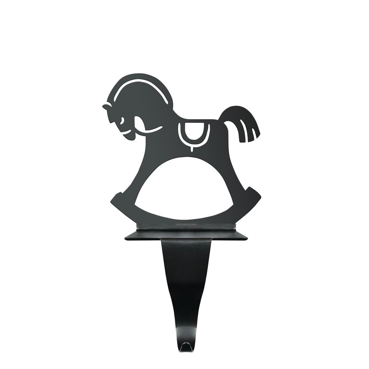 Rocking Horse Stocking Holder in Black
