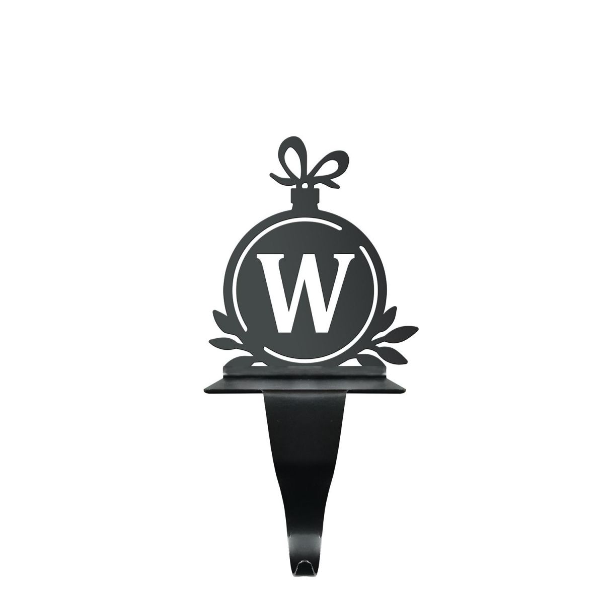Letter W Stocking Holder in Black