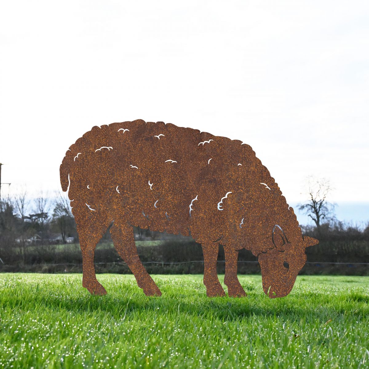 Rustic Ewe Sheep Silhouette 