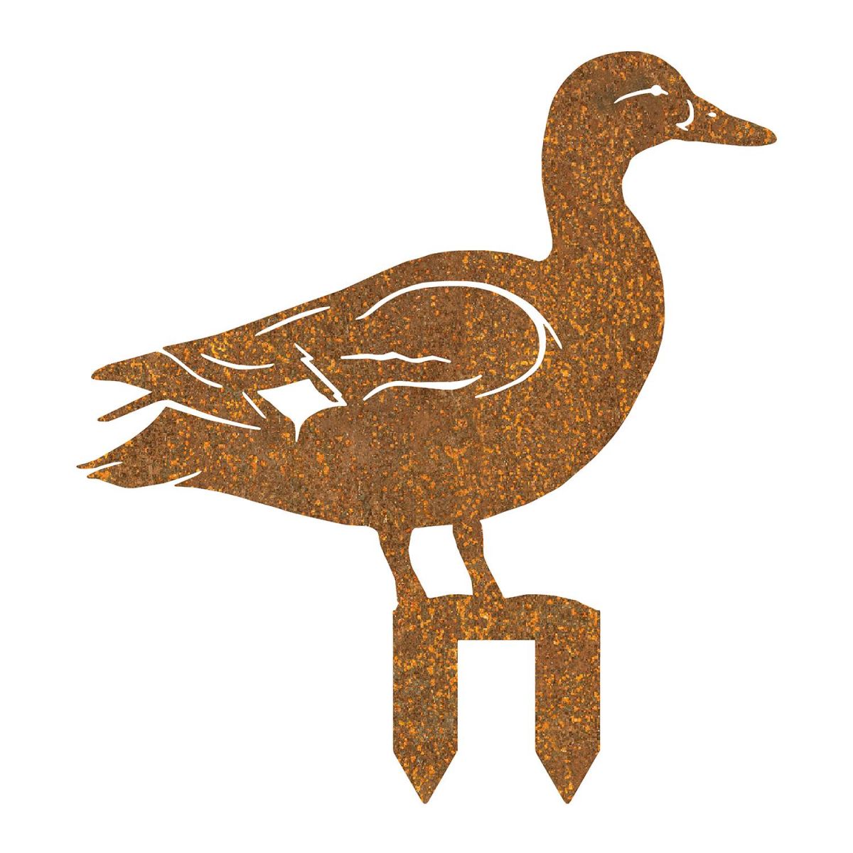Mallard Duck Silhouette in a Rustic Finish