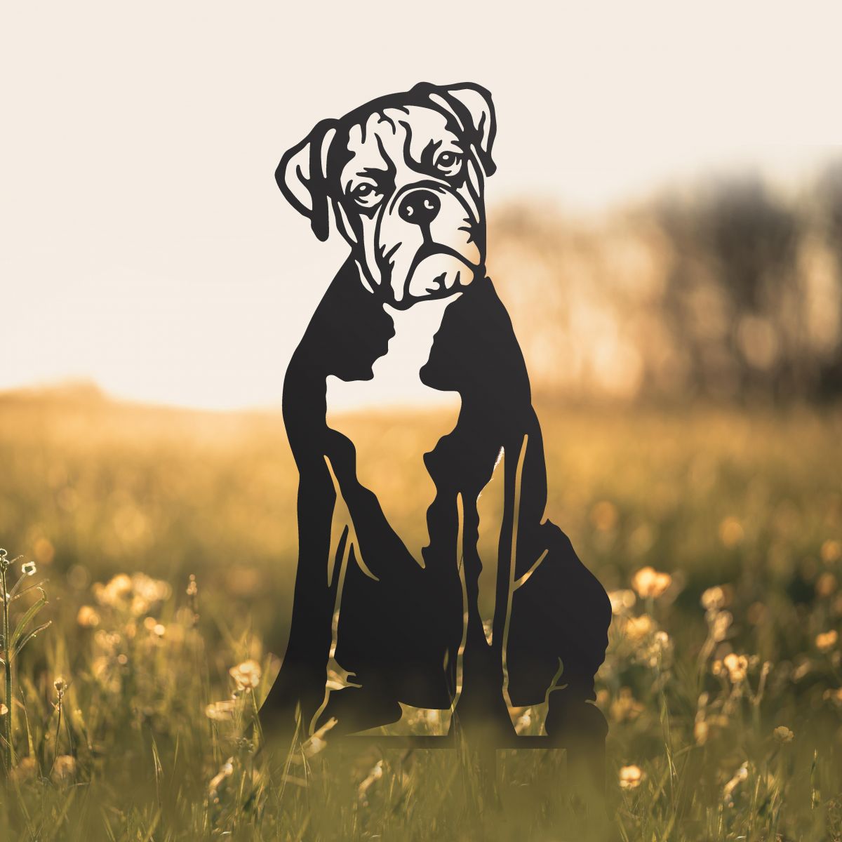 Black Boxer Silhouette