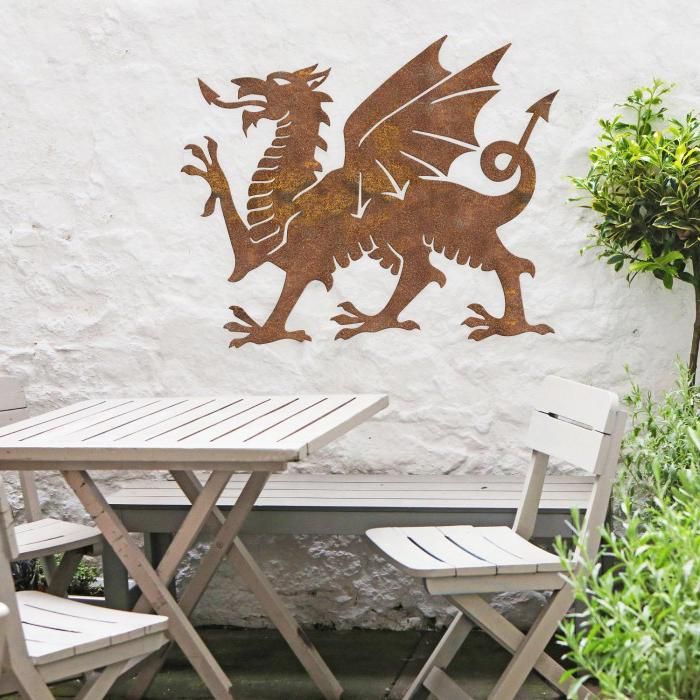 Welsh Dragon Wall Art in Situ 
