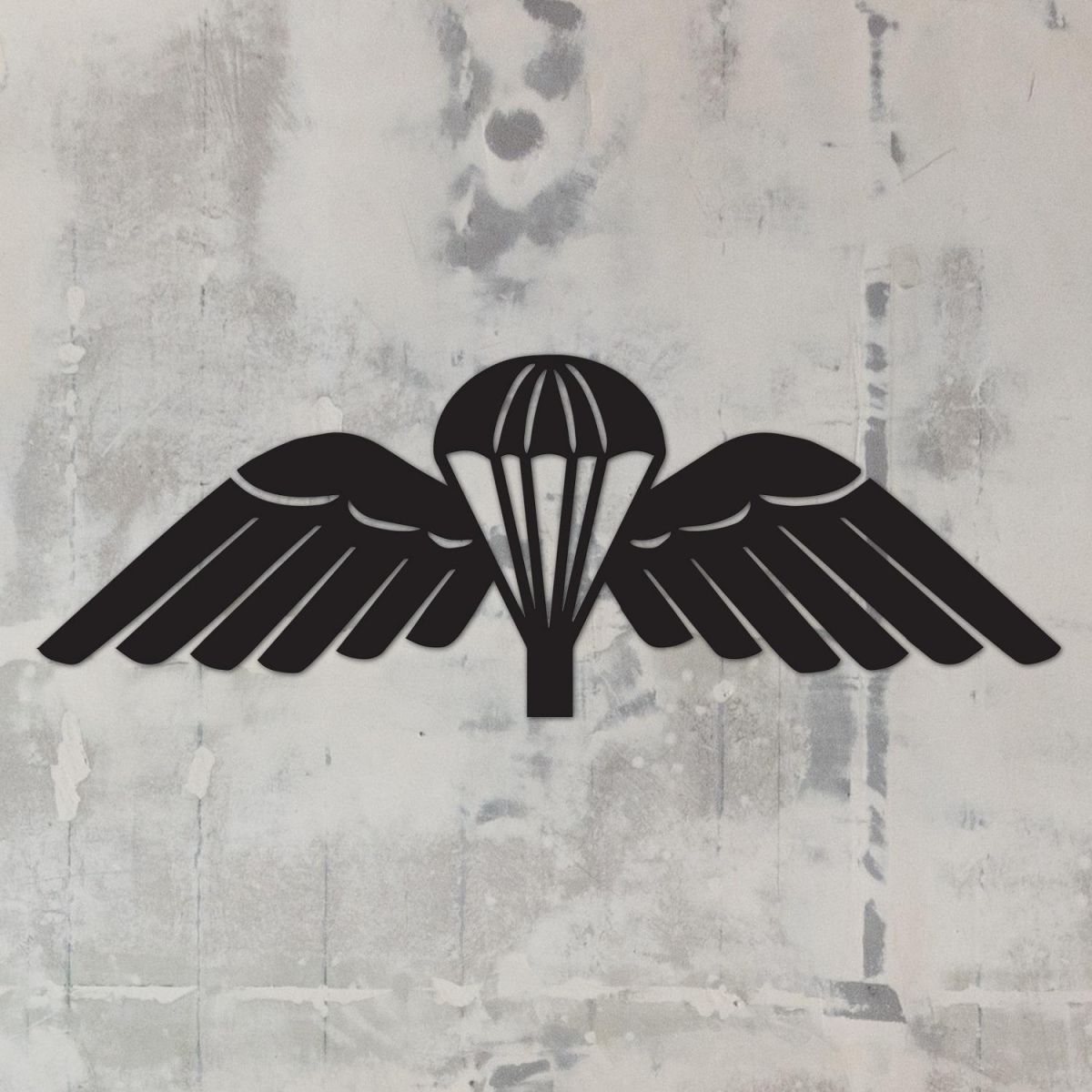 Black "Parachute Wings" Badge in full 