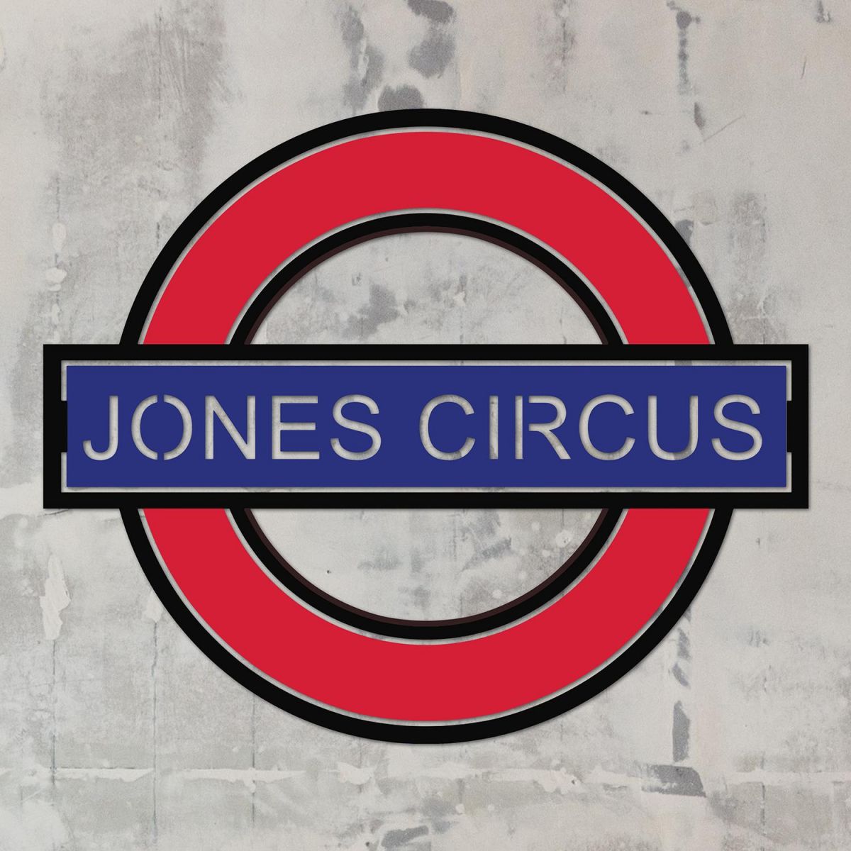 "The Underground" Personalised Wall Art in Red & Blue