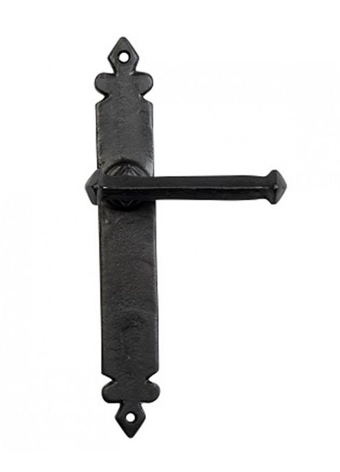 "Azzaro" Un-sprung Medieval Cast Iron Lever Door Handle Pair