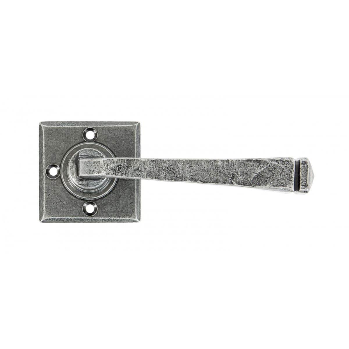 "Arya" Unsprung Pewter Iron Door Handle Set