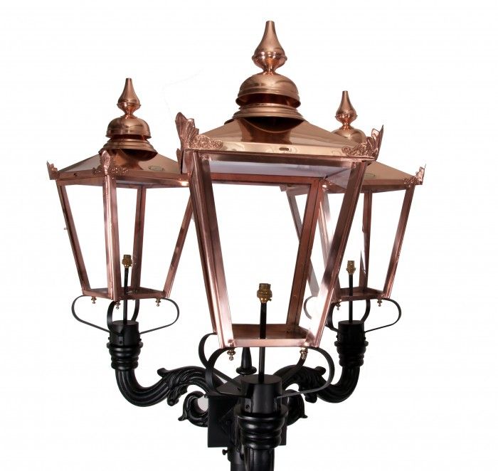 Deluxe Triple Headed Lamp Post Set
