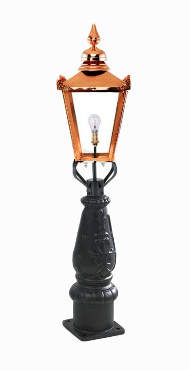 "Crown Riversham" Copper Victorian Patio Lamp Post 105cm