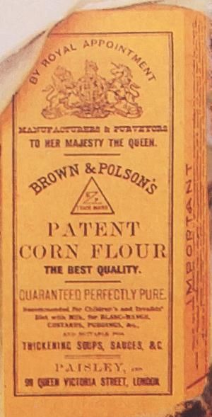  “Brown & Polson’s” Vintage Flour Sign 