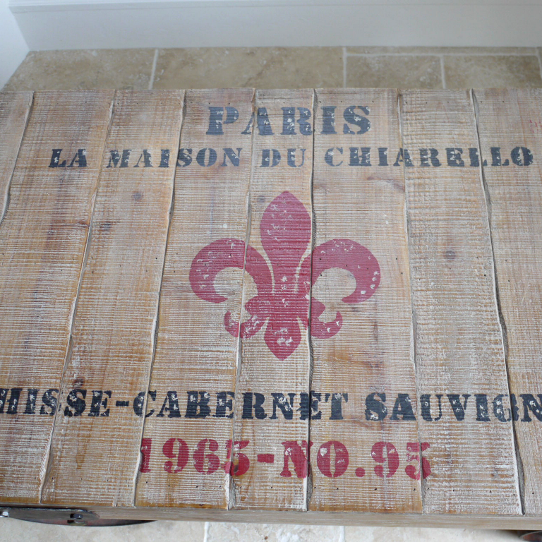 Vintage Design on the Top of the Vintage "Railway" Coffee Table