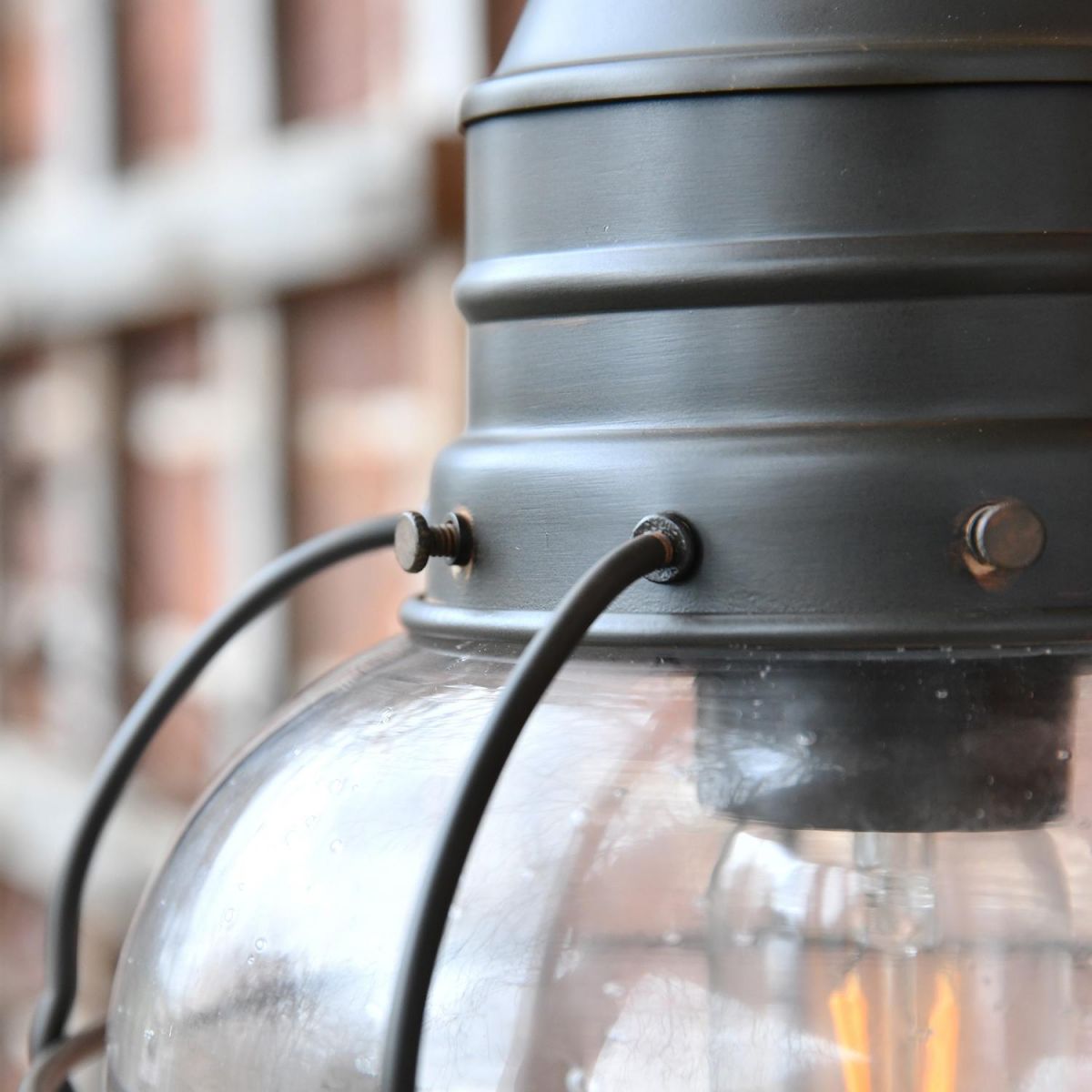 Close-up of the Finish on the Wall Lantern