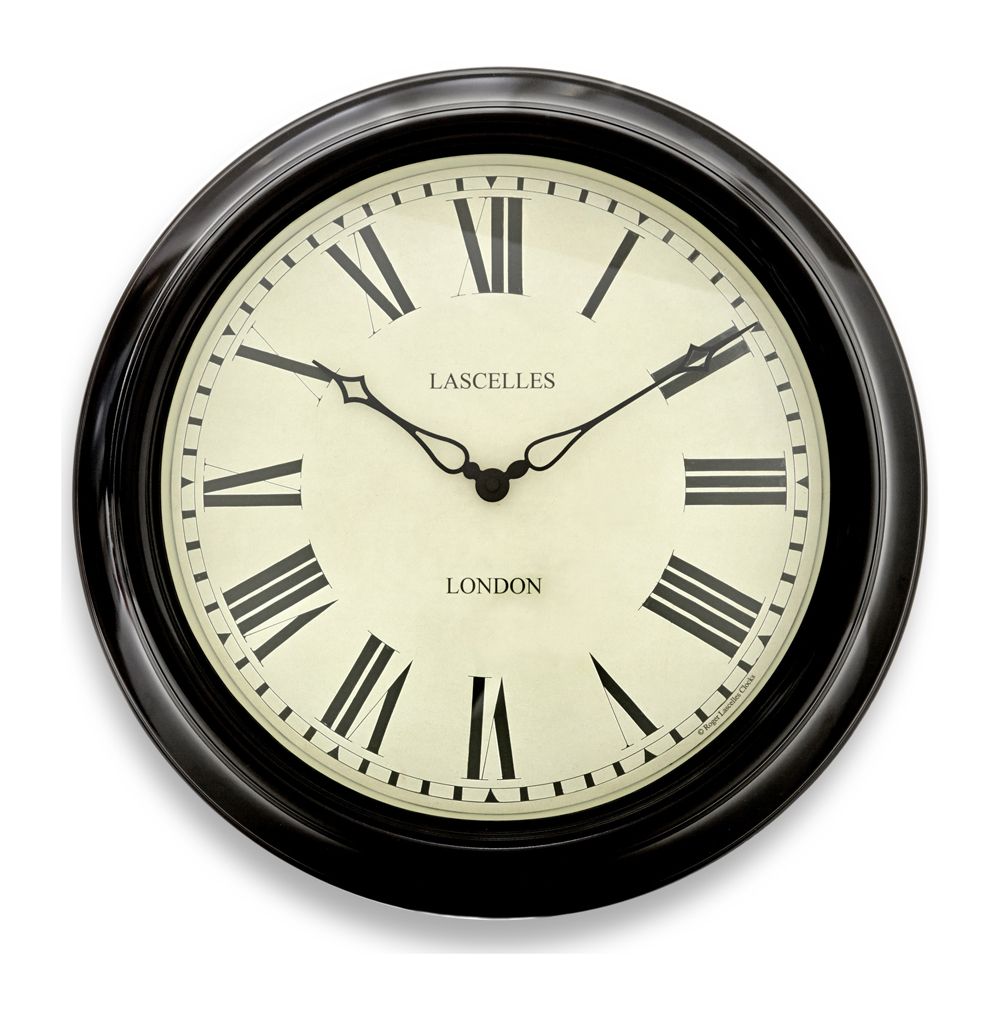 “Walker Court” Wall Clock with Roman Numerals