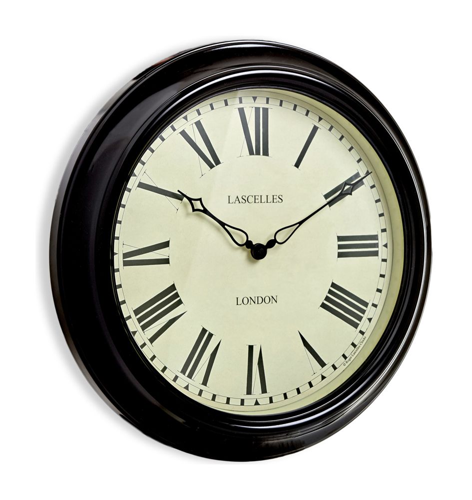 “Walker Court” Wall Clock with Roman Numerals
