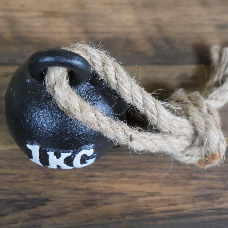 1KG Weight Door Stop With Rope Top View