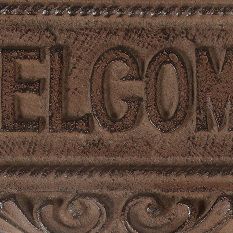 Cast Iron ’Welcome’ House spike Sign