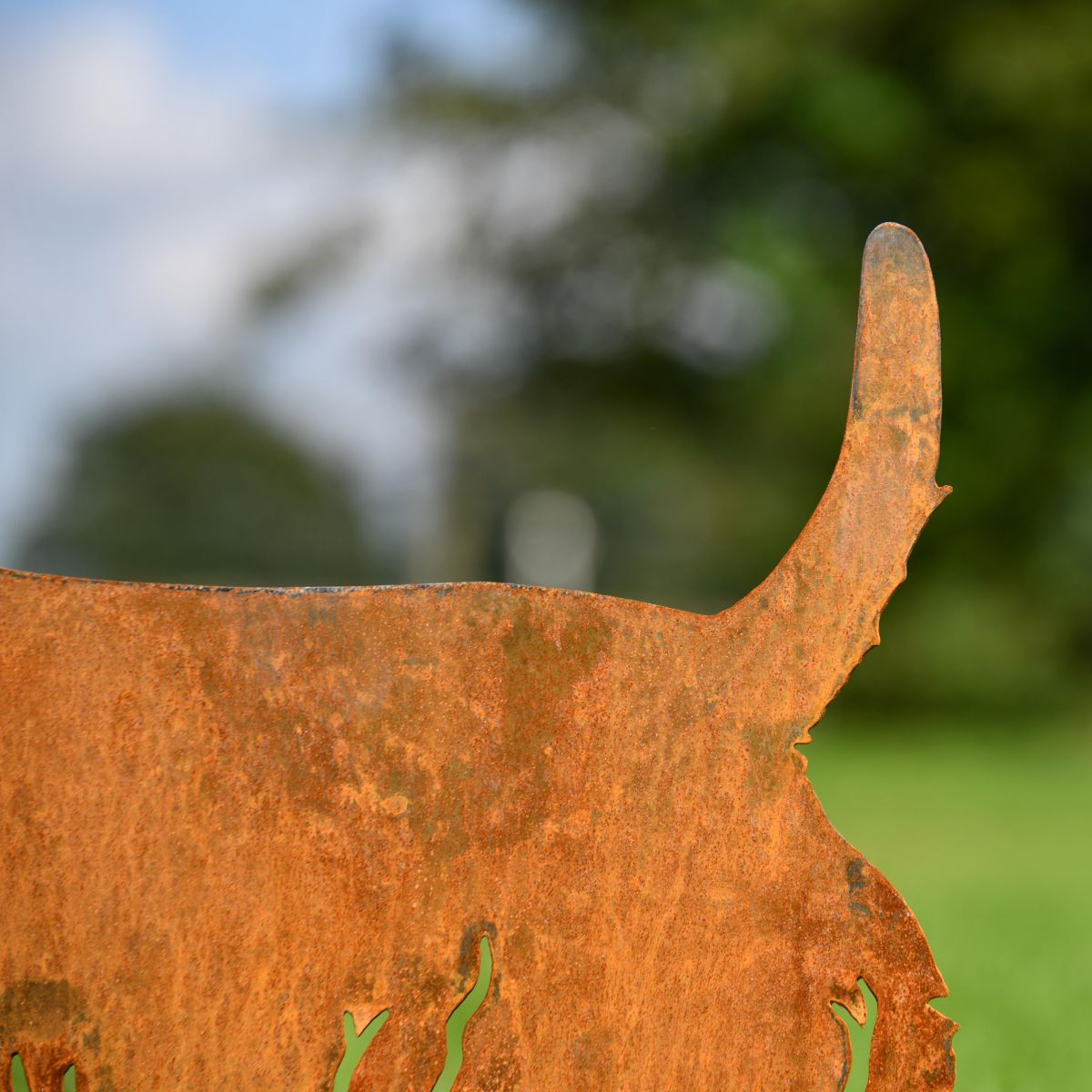 Rustic West Highland Terrier Silhouette tail close up