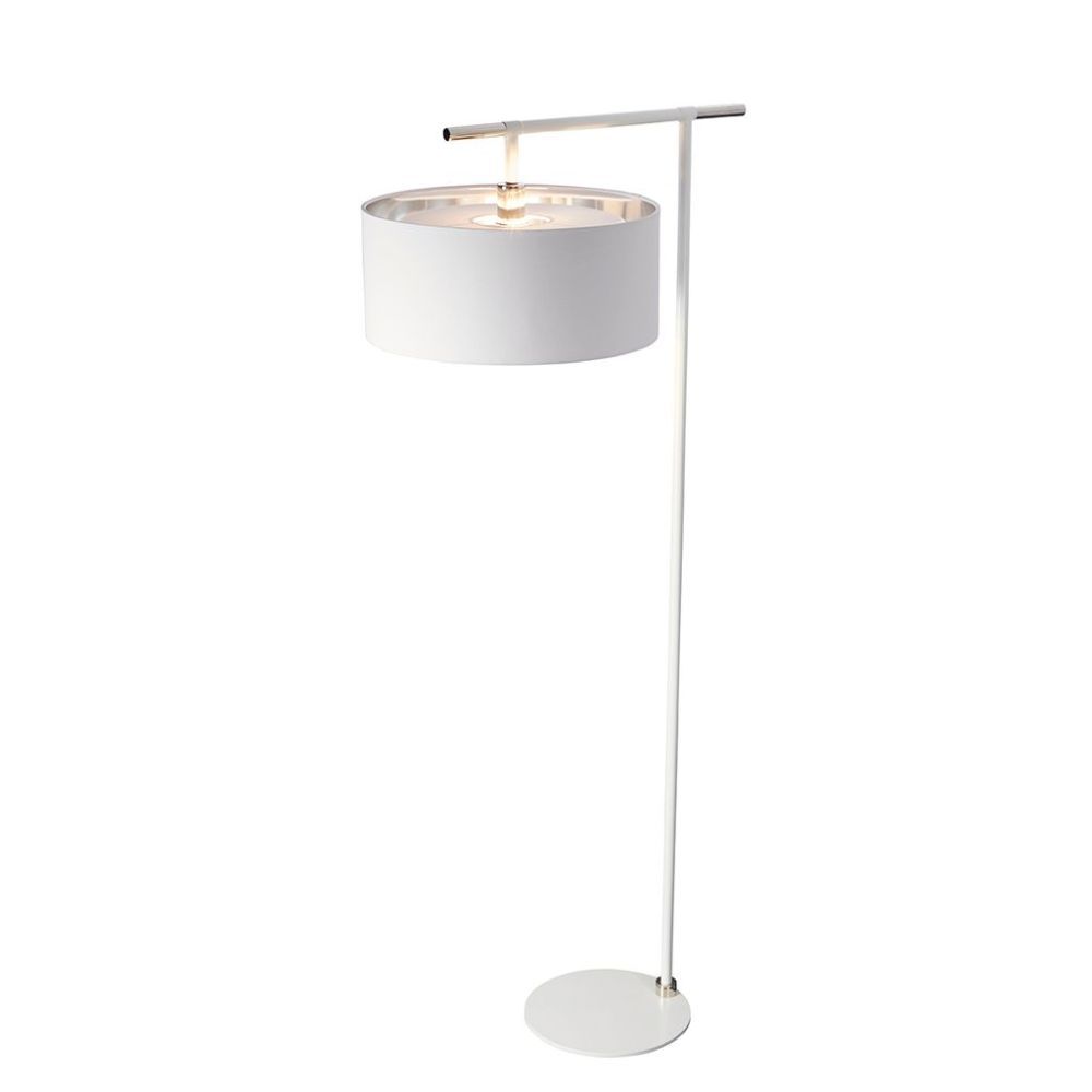 White Contemporary Floor Lamp 