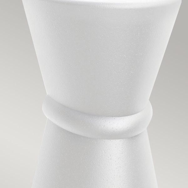 Close-Up of White Finish on Exterior Wall Light
