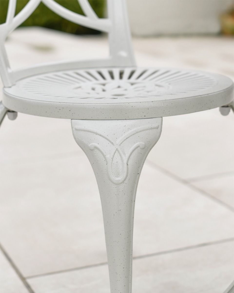 White Aluminium Chair Leg