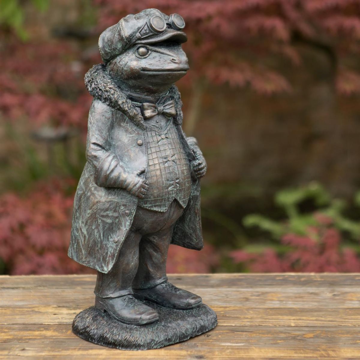 Close-up of the Toad on the "Wind in the Willows" Sculpture Set