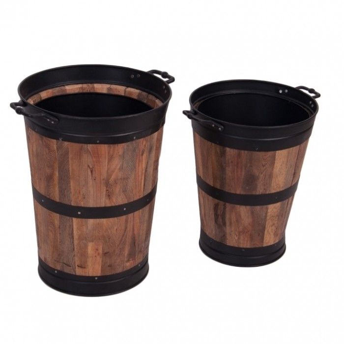 "Lornedale" Wooden and Cast Iron Log Holder Available in Two Sizes