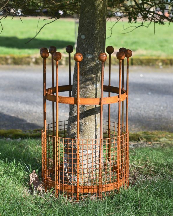 Wrought Iron Traditional "Burghley" Rustic Tree Guard