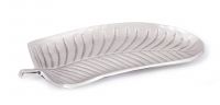 Aluminium, nickel plated serving dish