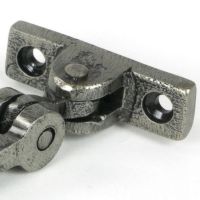 Close-Up of 12" Pewter Five Pin Window Stay - 335mm