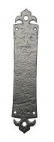 13" Traditional Black Iron Gothic Door Finger Plate