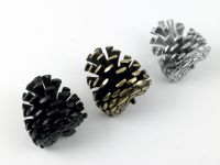 Bright Chrome Pine Cone Door Knocker