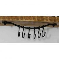16" Sliding Hook Coat Rack in a Beeswax Finish